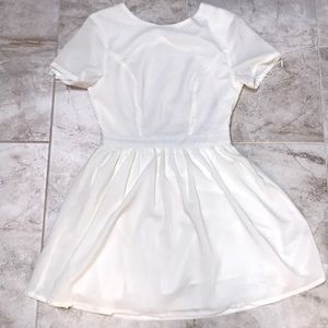 Tobi white open back dress